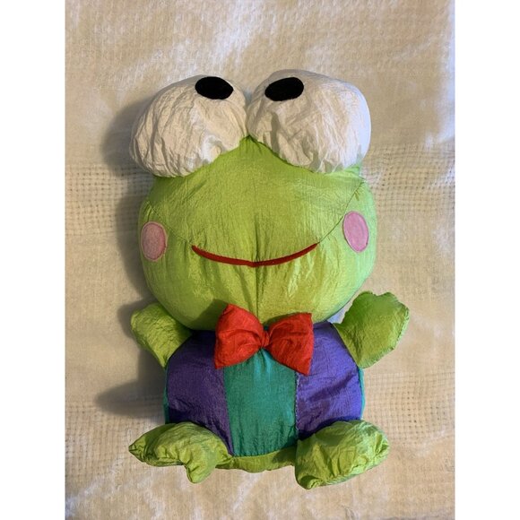 Vintage Sanrio Keroppi Puffalump Plush Toy Frog - Picture 2 of 10